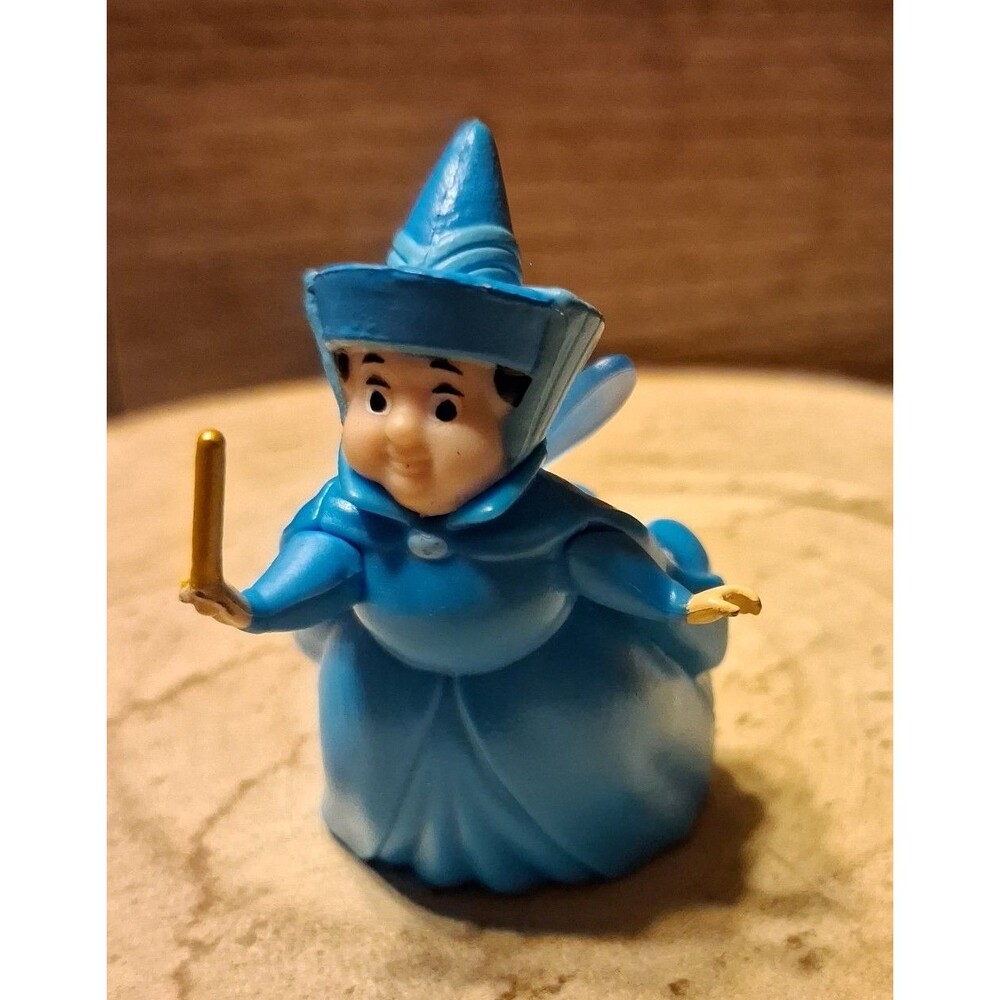 2013 Mattel Sleeping Beauty Fairy Godmother Merryweather Figure Cake Topper